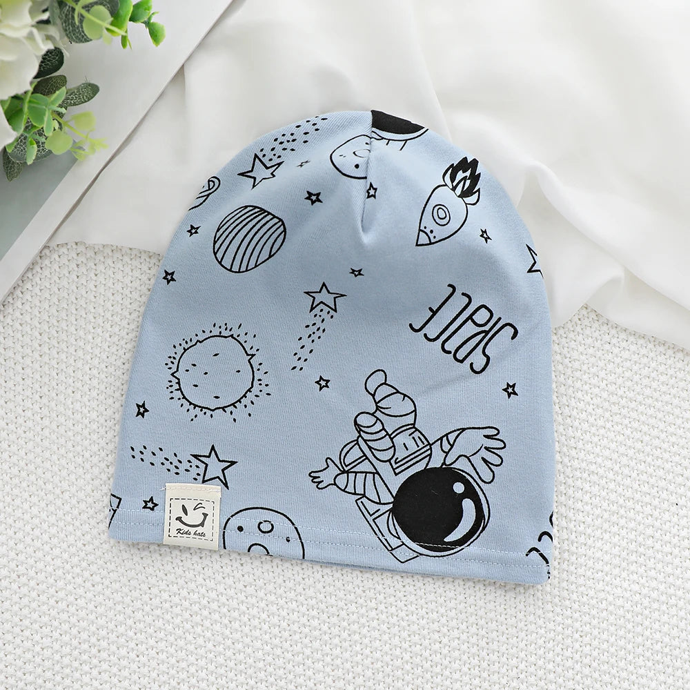 Kids Beanie Hat | Soft Cotton Spring Autumn Boys Girls Ages 1–8