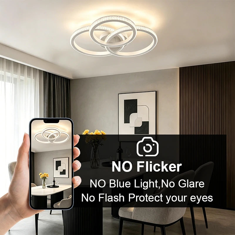 Modern LED Ceiling Light | 3-Color Temp, Surface Mount – RUNTOIN