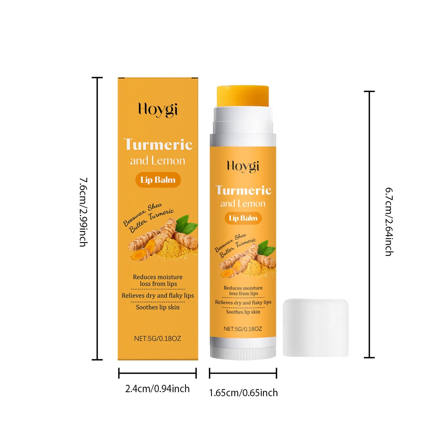 3-in-1 Turmeric Lip Care Set – Balm, Scrub & Serum