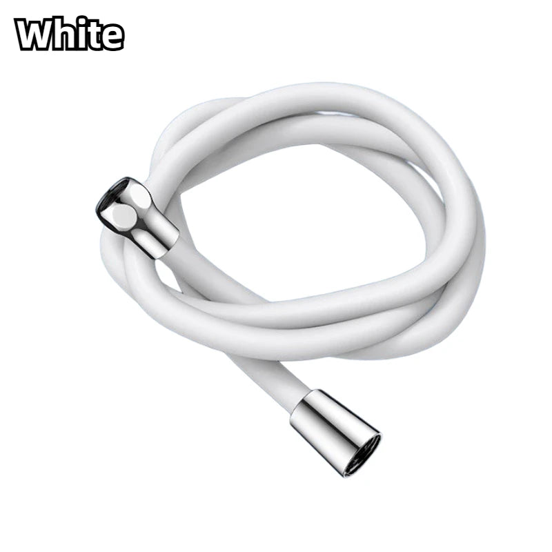 1.5/2M Bathroom Silicone Shower Tube Bend Arbitrarily Hose Explosion Proof Anti-winding Shower Hose Bathroom Faucet Accessories Peaceful Pleasures Health and Wellness WHITE 2M