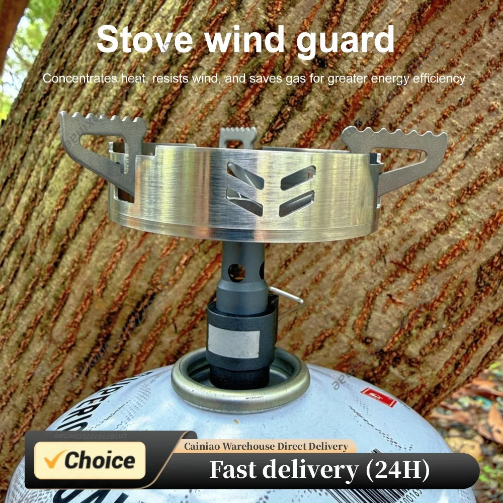 Gas Stove Windshield Ring Fit for BRS-3000T SOTO-310 Stainless Steel Gas Stove Windproof Rings Ultralight (Stoves Not Included) Peaceful Pleasures Health and Wellness