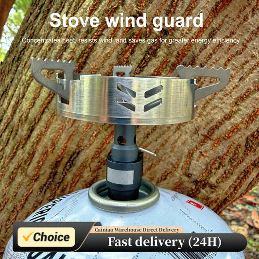 Gas Stove Windshield Ring Fit for BRS-3000T SOTO-310 Stainless Steel Gas Stove Windproof Rings Ultralight (Stoves Not Included) Peaceful Pleasures Health and Wellness