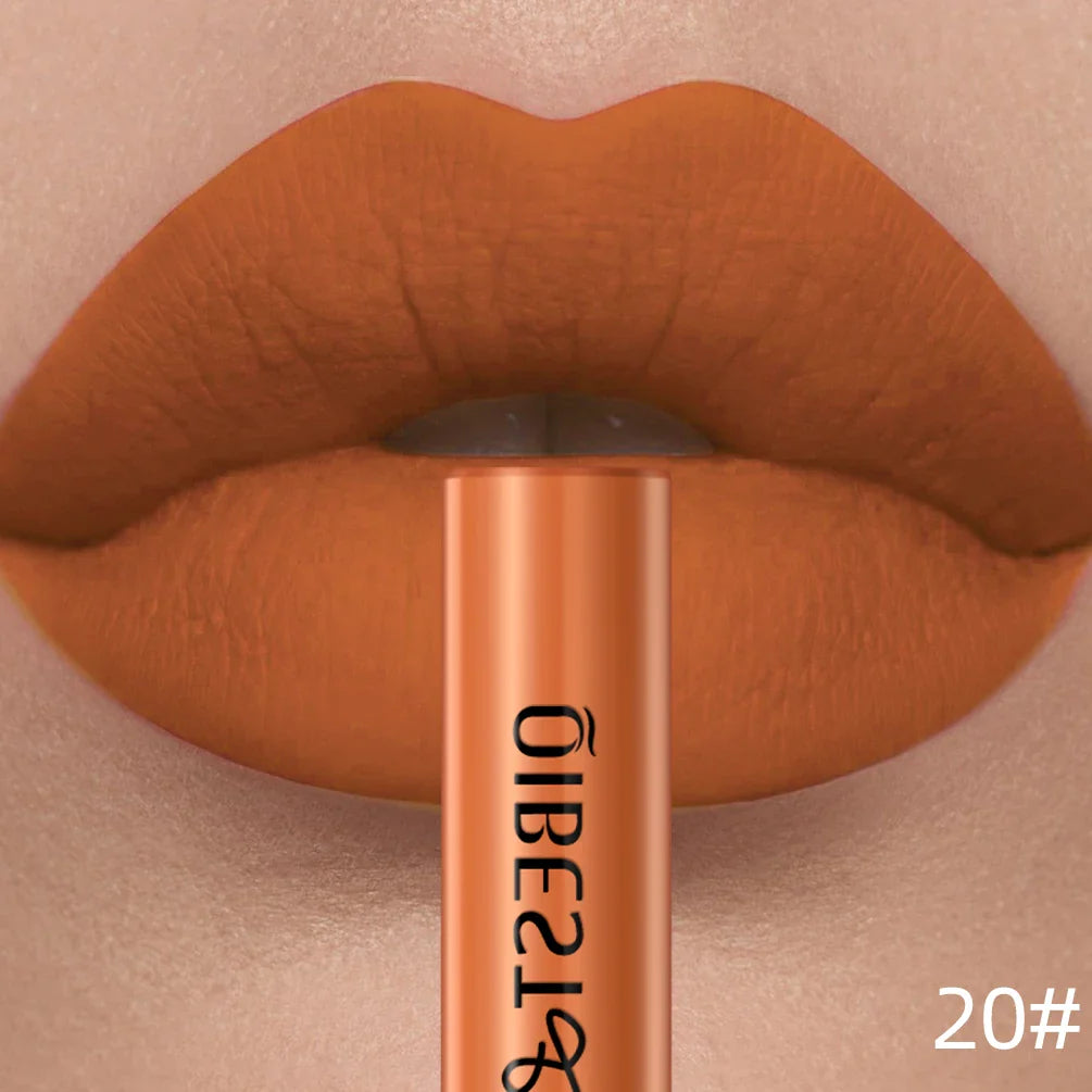 QIBEST Matte Liquid Lipstick – Long-Lasting Velvet Lip Gloss