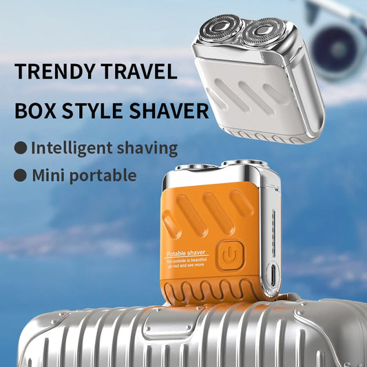 Men's Mini Rotary Electric Shaver – Waterproof Travel Razor Rotary Electric Shaver Peaceful Pleasures Health and Wellness