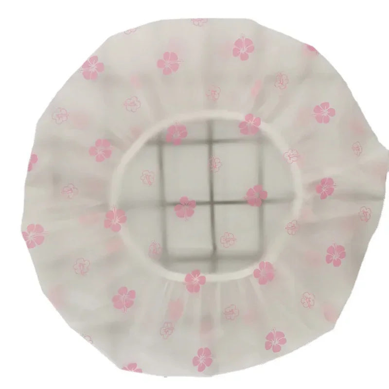 Thickened Waterproof Transparent Shower Cap for Bathroom Bathing, Hair Dyeing, Salon Coloring Protection Peaceful Pleasures Health and Wellness