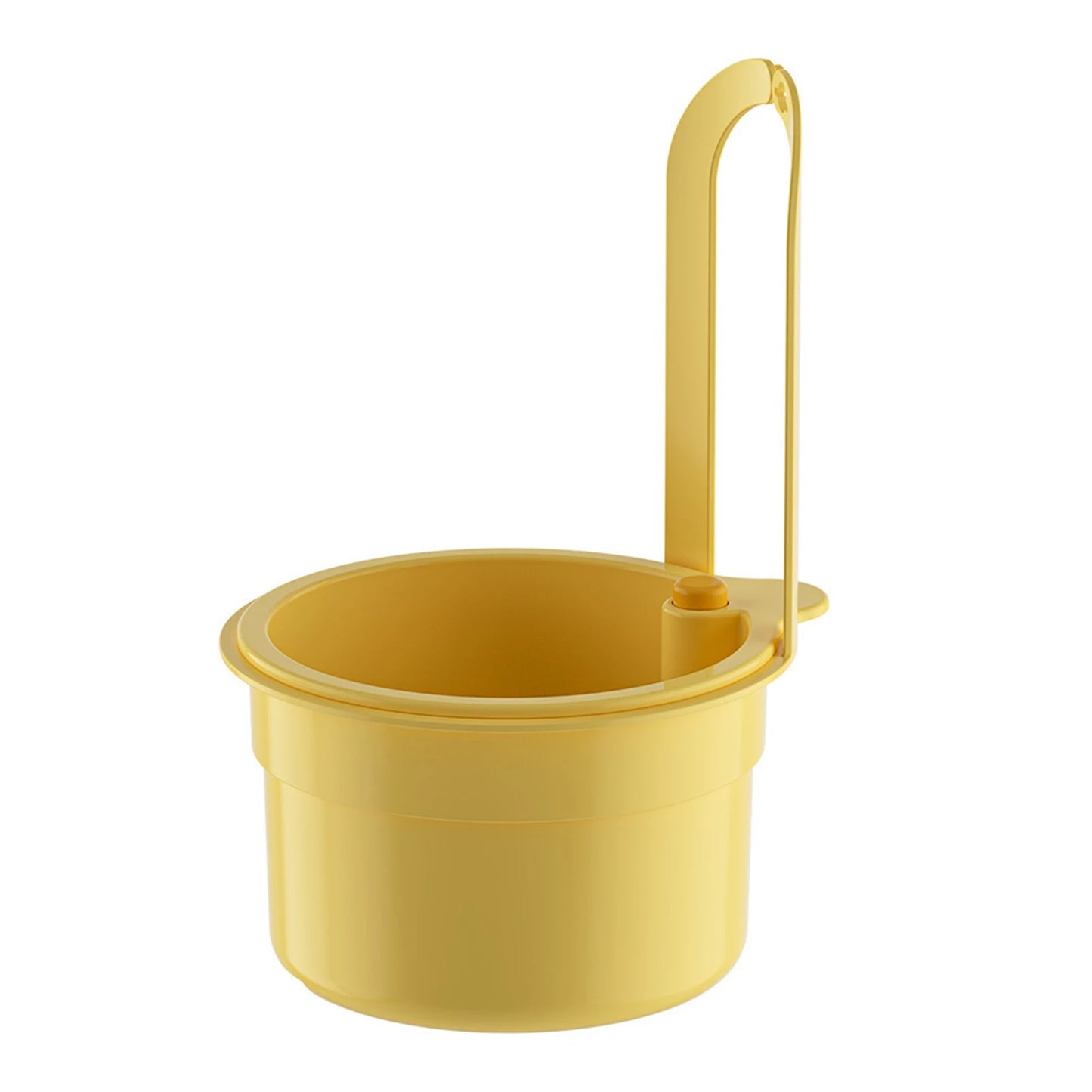 Push Automatic Dumping Sink Strainer Basket Kitchen Garbage Collect Strainer Anti-Clog Drain Basket Strainer Sink Accessories Peaceful Pleasures Health and Wellness Yellow