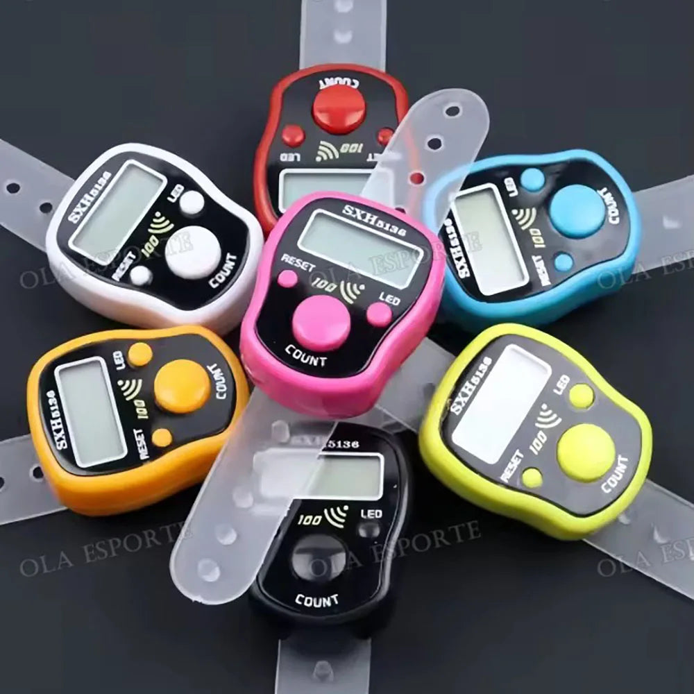 LCD Digital Finger Tally Counter Clicker with LED Backlight