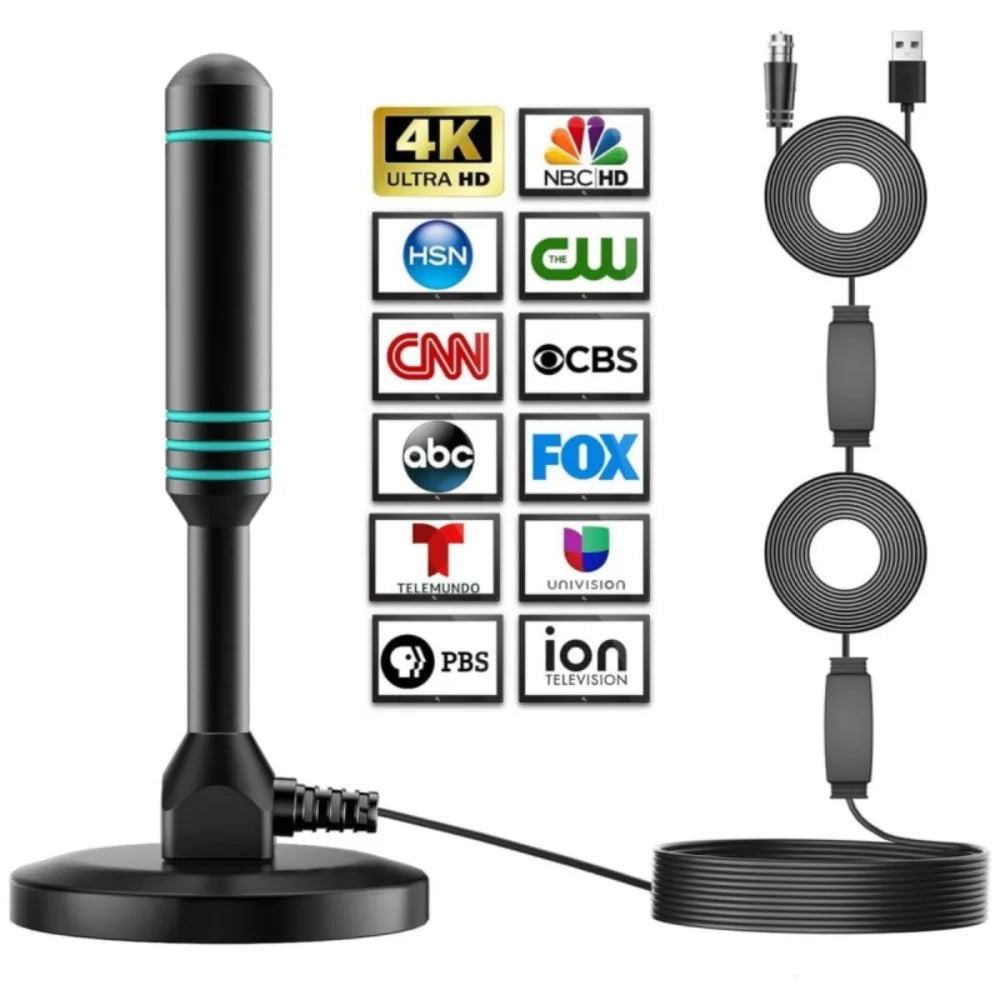 2025 Suction Cup HDTV Antenna 4K 1080P – Indoor & Outdoor