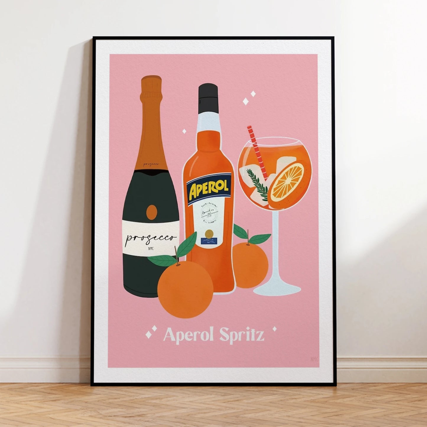 Aperol Spritz Canvas Wall Art Print | Bar & Kitchen Decor