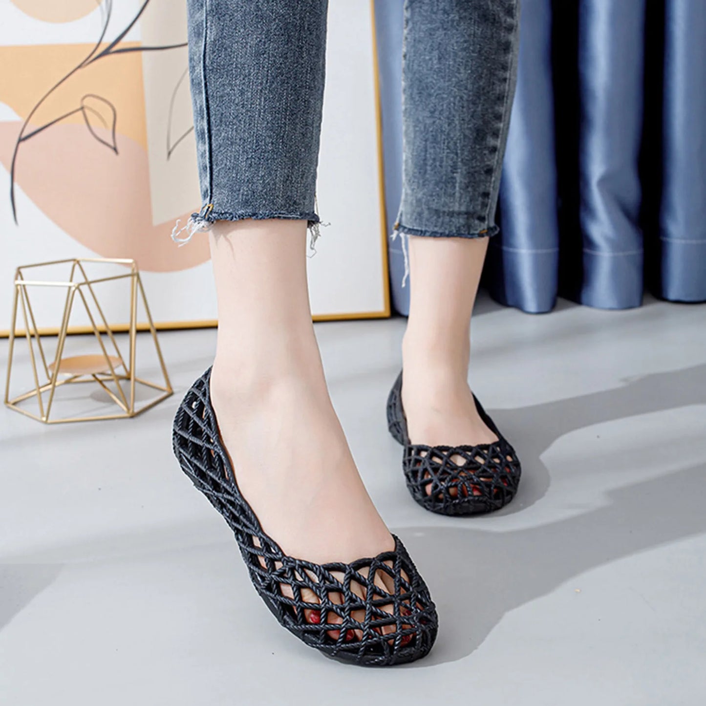 Women's Summer Casual Sandals Flat-Bottomed Comfortable Slip-On Shoes Gift for Christmas Birthday New Year Peaceful Pleasures Health and Wellness