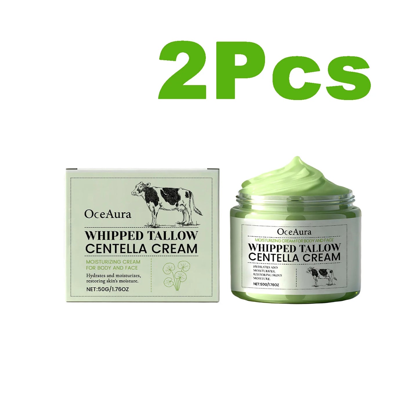 Whipped Tallow Centella Cream – Face & Body Moisturizer 50g