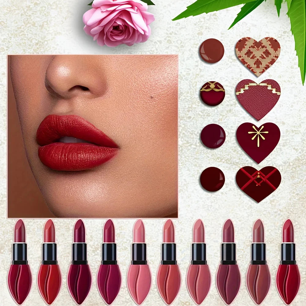 cmaadu Matte Lipstick – Velvet High Pigment Waterproof Lip Gloss