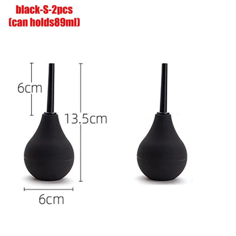 Anal Douche Bulb – 4 Sizes, Anti-Backflow Personal Hygiene Cleansing