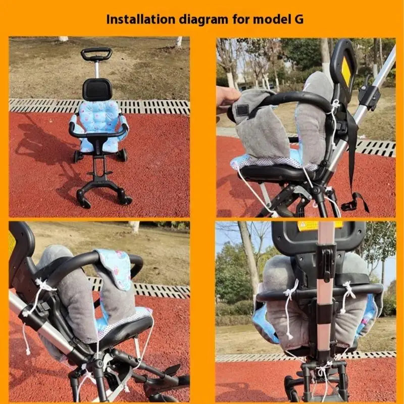 Baby Stroller Seat Cushion | Breathable Anti-Slip Quick Install
