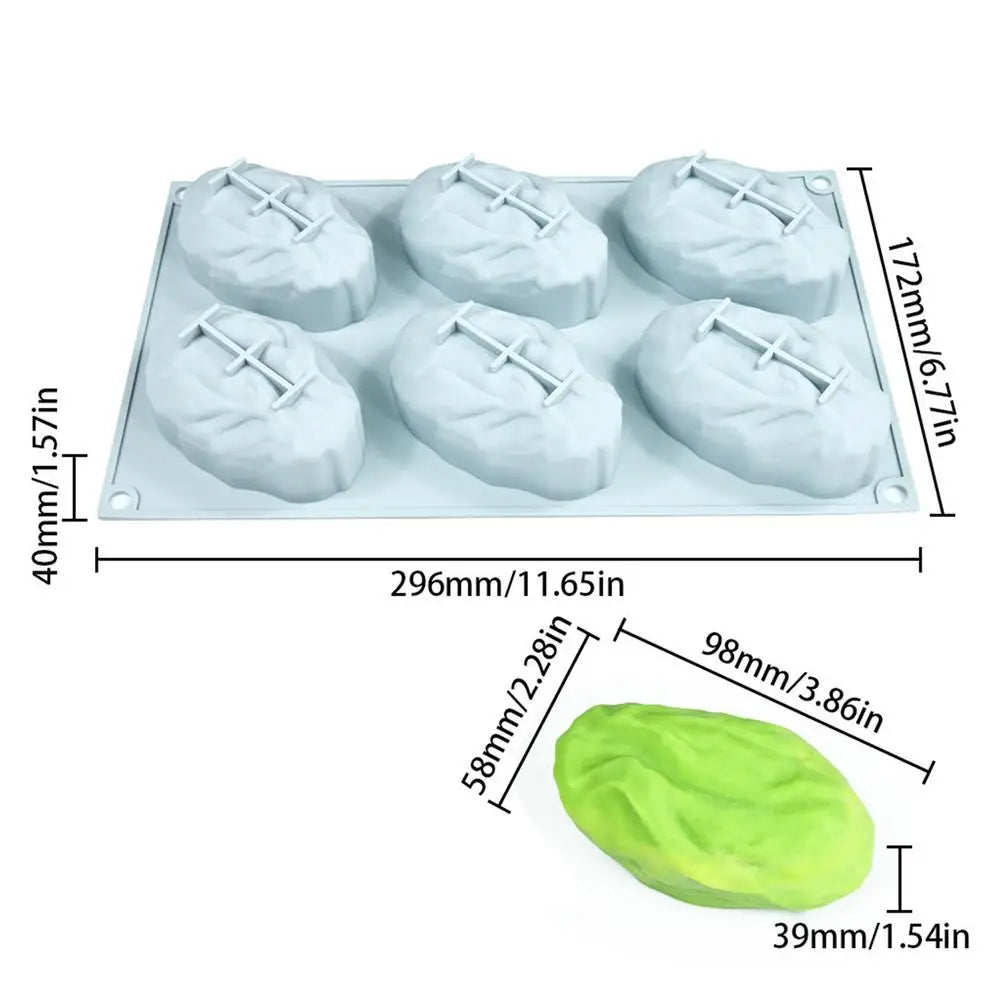 6-Cavity Silicone Mold – Coffee Bean, Chocolate & Cake Decor
