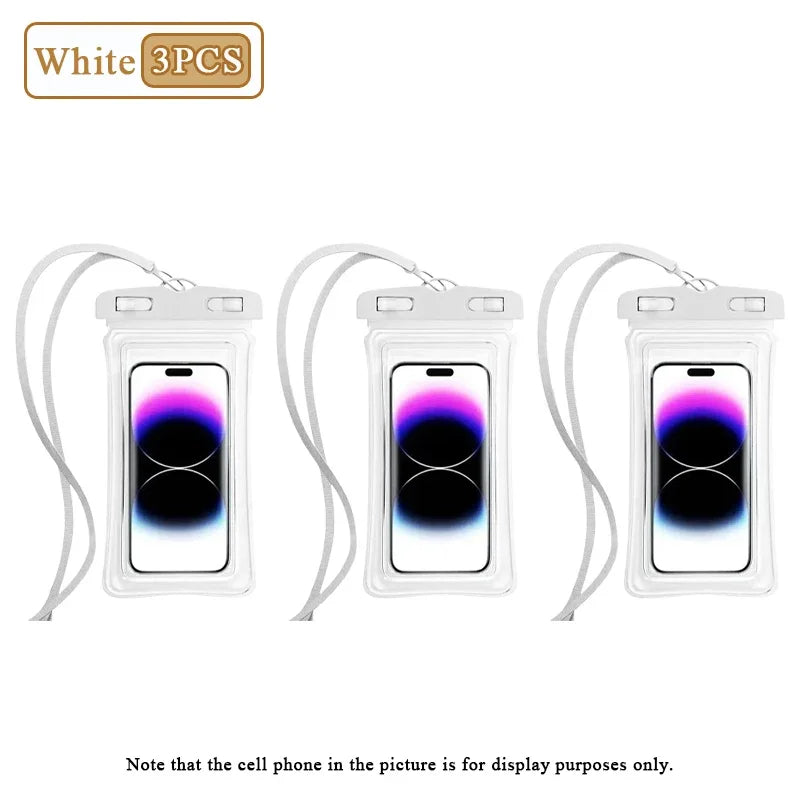 Waterproof Phone Pouch – Air Cushion Float & Touch Screen | 1–20 Pack