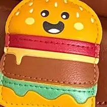 Cute Food Doll PU Leather Keychain Bag Charm Pendant Novelty Keychain Charm Oasis Select