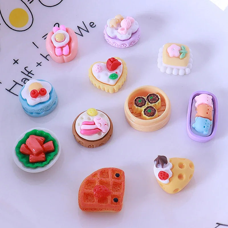 10-Piece Dollhouse Mini Food Set – Kitchen Accessories for Kids