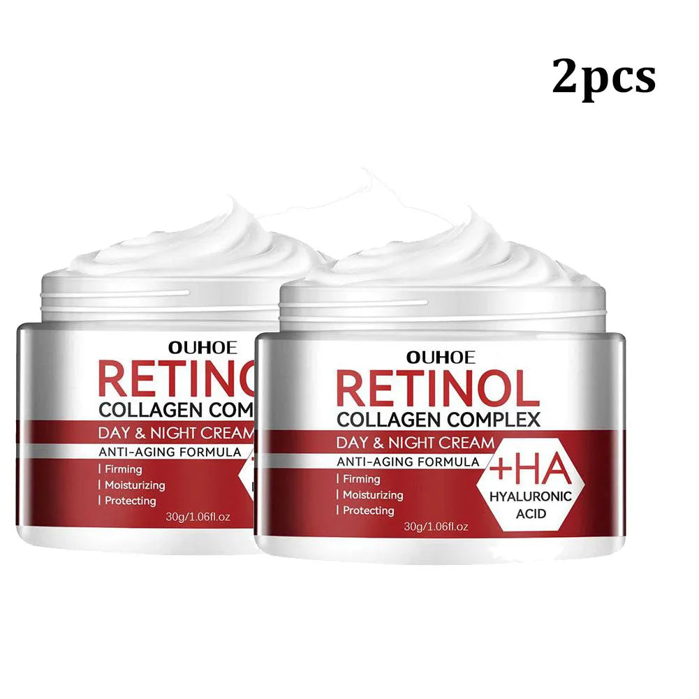 LAIKOU Retinol & Collagen Face Cream – 30g Brightening Hydrating Night Cream for Face & Under Eye, 1/2/3-Pack Peaceful Pleasures Health and Wellness 30g X2