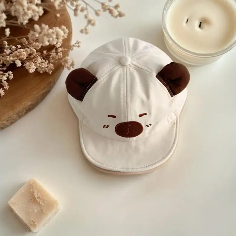 Capybara Baby Sun Hat | Breathable Cotton Baseball Cap for Toddlers