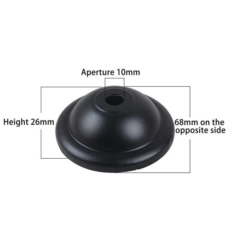 5Pcs 10mm Ceiling Lamp Wall Lamp Table Lamp Pendant Lamp Small Ceiling Cover Convex Cover DIY Decorative Cover Middle Hole Peaceful Pleasures Health and Wellness Black
