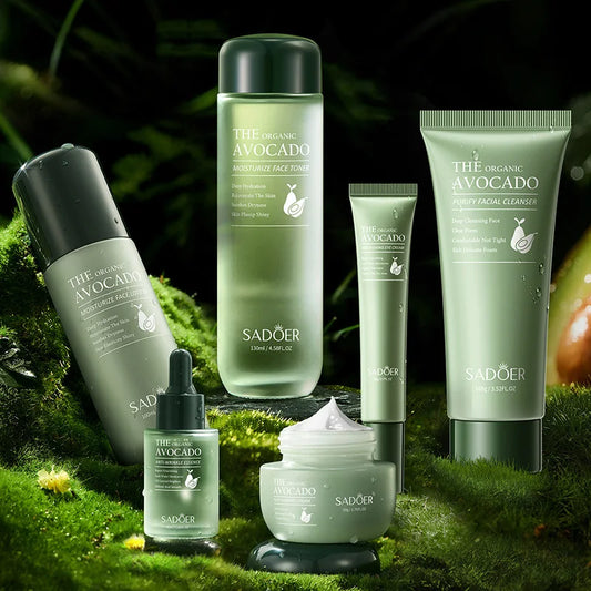 SADOER Avocado 6-Piece Skincare Set | Eye Cream & Anti-Wrinkle Skincare Gift Set Peaceful Pleasures Health and Wellness Default Title