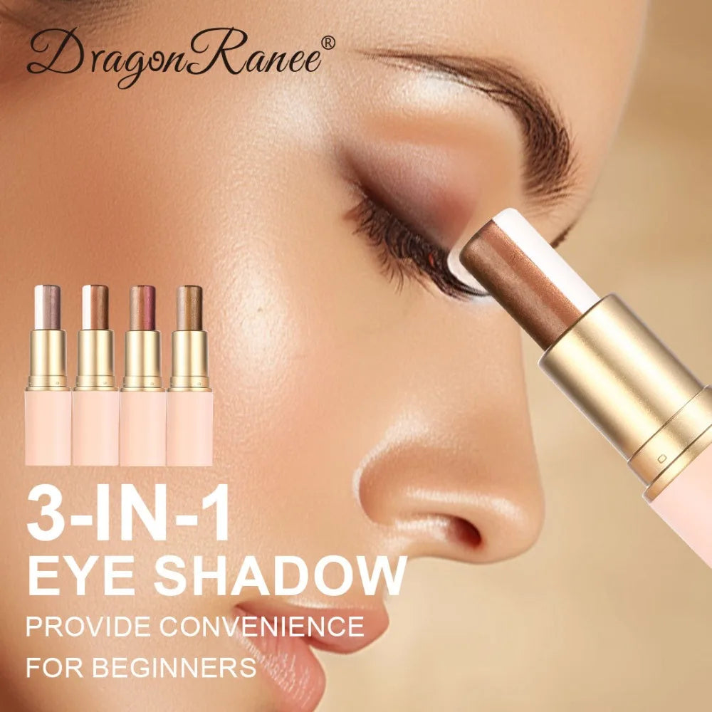 3-in-1 Shimmer Eyeshadow Pen | Glitter Pearl Highlighting Stick