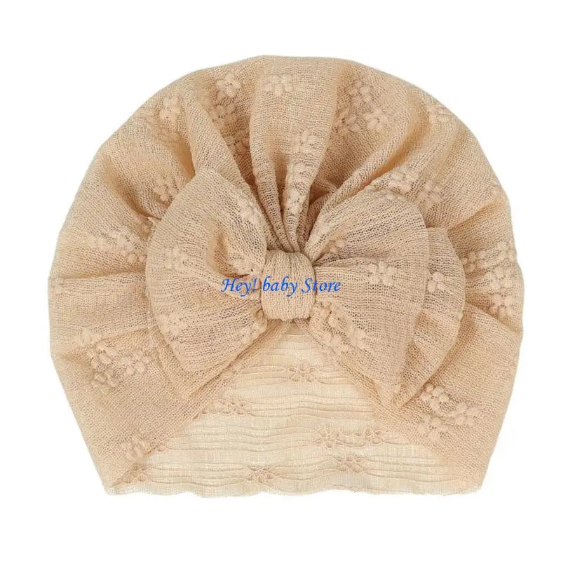 Newborn Baby Girl Turban Hat | Knit Beanie Headwrap Hospital Cap