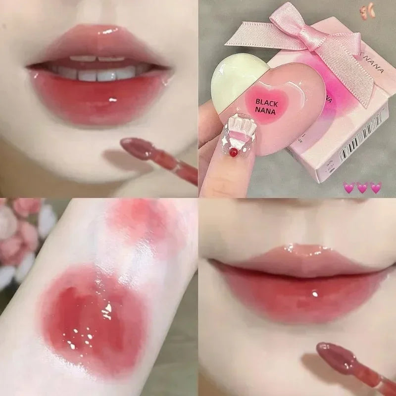 Heart-Shaped Jelly Lip Gloss | Hydrating Mirror Shine Tint