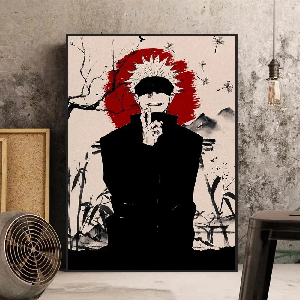 Jujutsu Kaisen Gojo Satoru Canvas Wall Art | Anime Room Decor