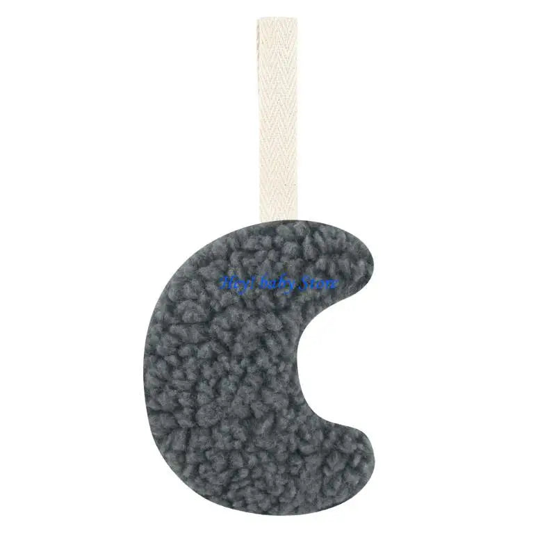 Baby Plush Moon Pacifier Chain Clip & Teething Pendant