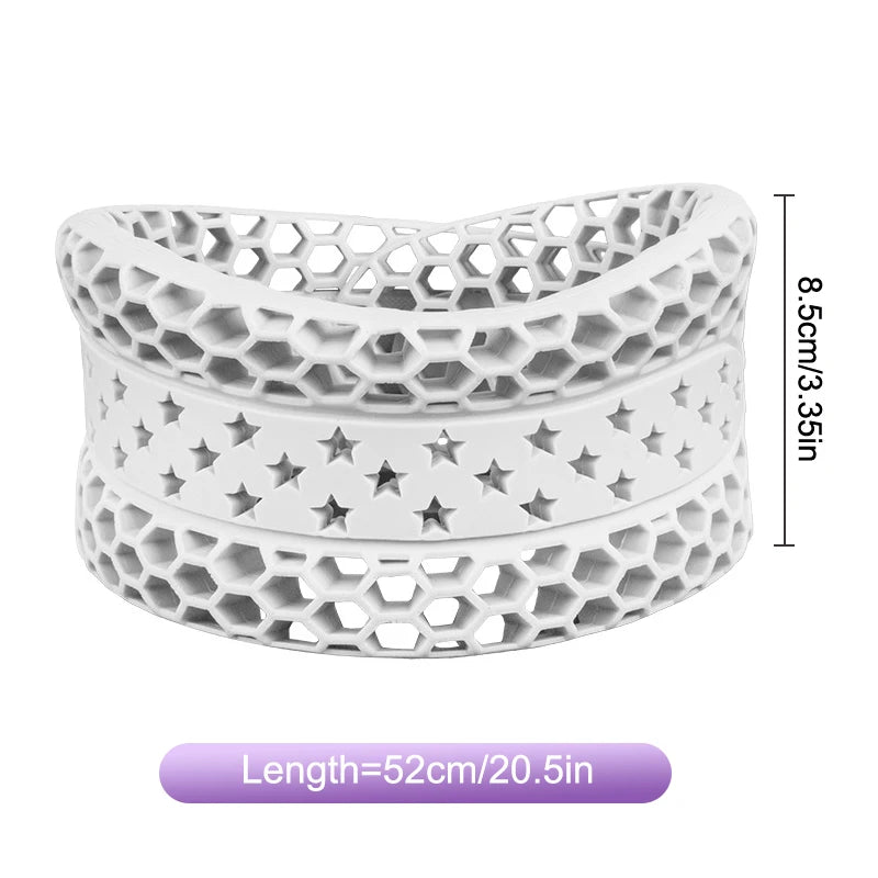 Soft Silicone Breathable Neck Brace Anti Bowing Scarf Neck Support Adjustable Braces For Home School Office Travel Peaceful Pleasures Health and Wellness