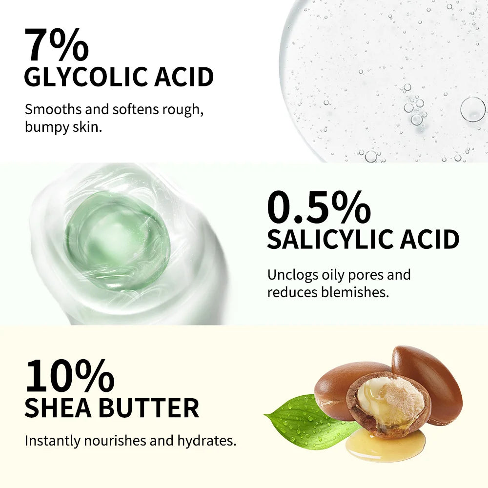 Body Effective Exfoliation Stick Glycolic Acid Exfoliating Deep Exfoliation Nourishing Moisture Deep Hydration Skincare Peaceful Pleasures Health and Wellness
