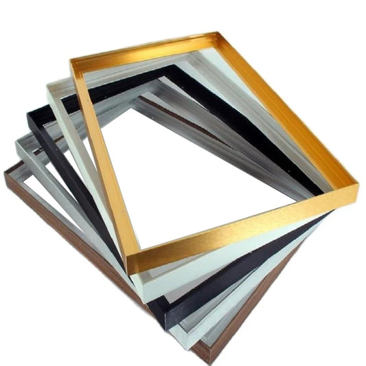 Canvas Floating Frame DIY Set Metal Gold Large Floating Frame Wall Painting Oil Painting Artwork Home Decoration Peaceful Pleasures Health and Wellness