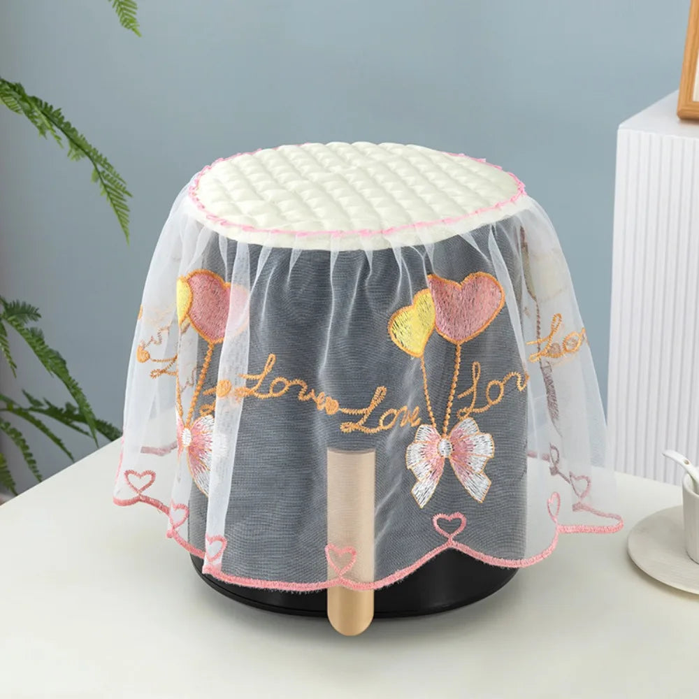 Lace Air Fryer Dust Cover | Pastoral Style Appliance Protector