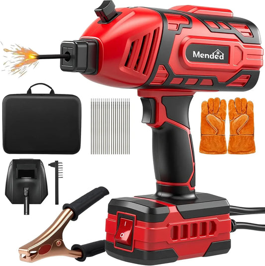 Portable Welding Machine: IGBT Handheld Welder with 5 Current Settings, Anti-Stick ARC Gun for Home Repairs - 110V Kit Peaceful Pleasures Health and Wellness United States