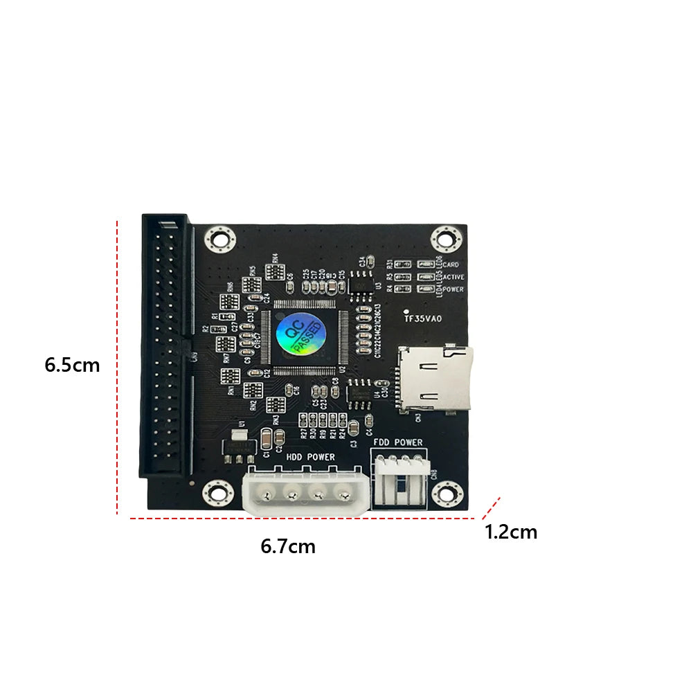 Memory Card SD To 3.5 IDE Adapter Micro SD TF Card To IDE 40Pin 3.5inch Male Adapter for Laptop Peaceful Pleasures Health and Wellness