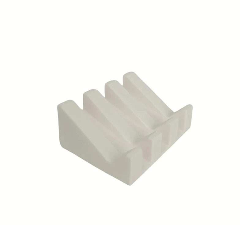 Silicone Soap Box with Tilted Drain Design Easy Drying Non Toxic Soft Base for Bathroom Kitchen Shower Washable Soap Dish Peaceful Pleasures Health and Wellness Snow white