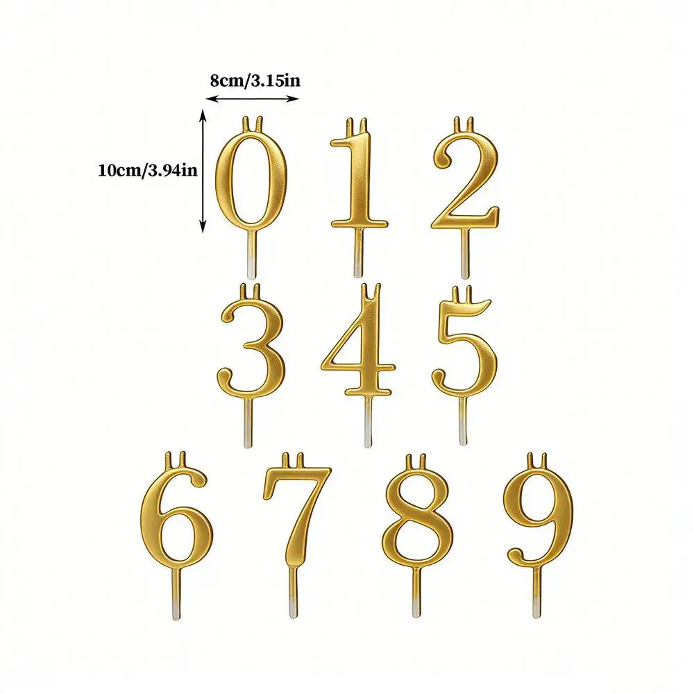 Number Cake Candle Holders 0–9 | Birthday & Party Toppers