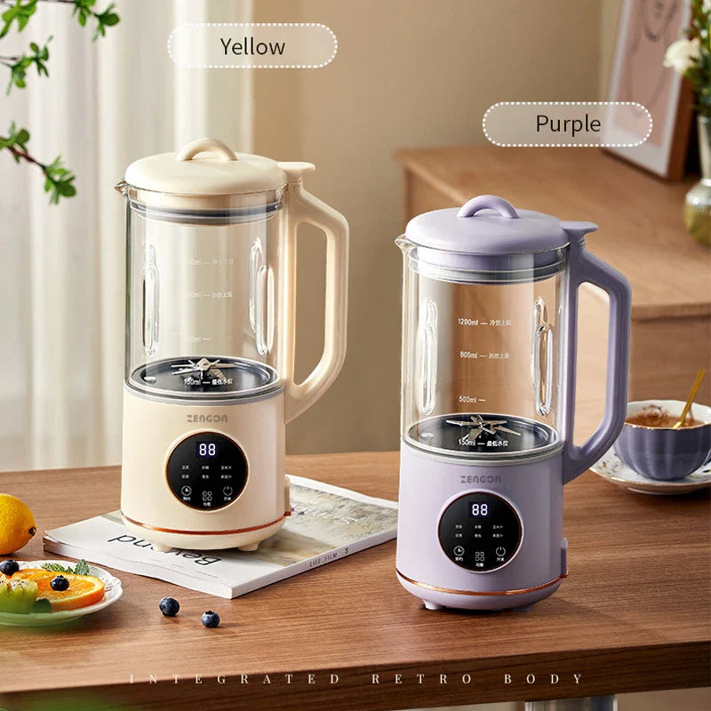 800ml Electric Soy Milk Maker & Blender – 10-Blade Wall Breaker