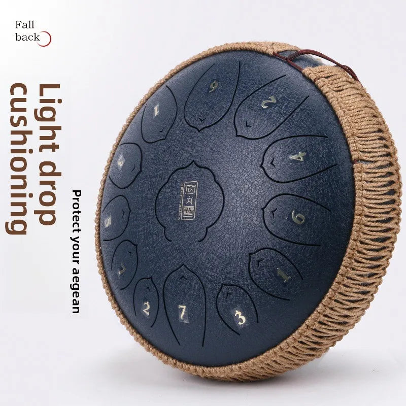 Suitable 13 15 Tones Hand Decorating Steel Tongue Drum Hemp Rope