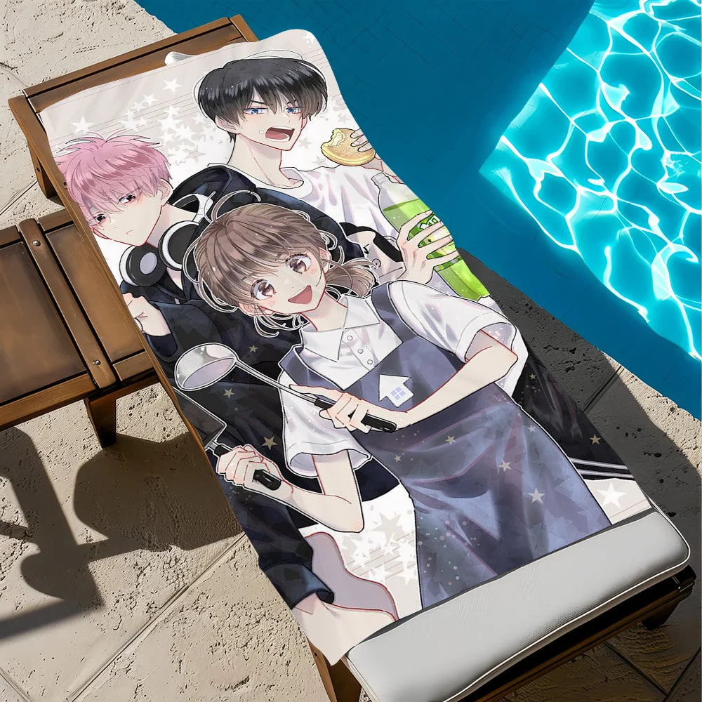 Anime Quick-Dry Beach Towel | Soft Pool & Travel Gift Quick-Dry Beach Towel Peaceful Pleasures Health and Wellness z5 STJ80x160CM