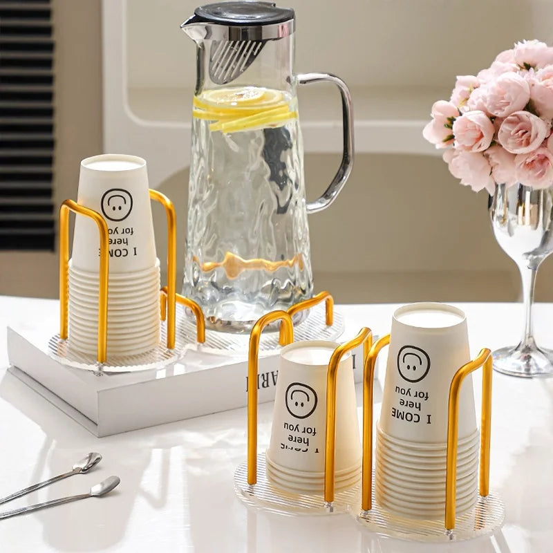Acrylic Paper Cup Holder | Dispenser & Storage Rack