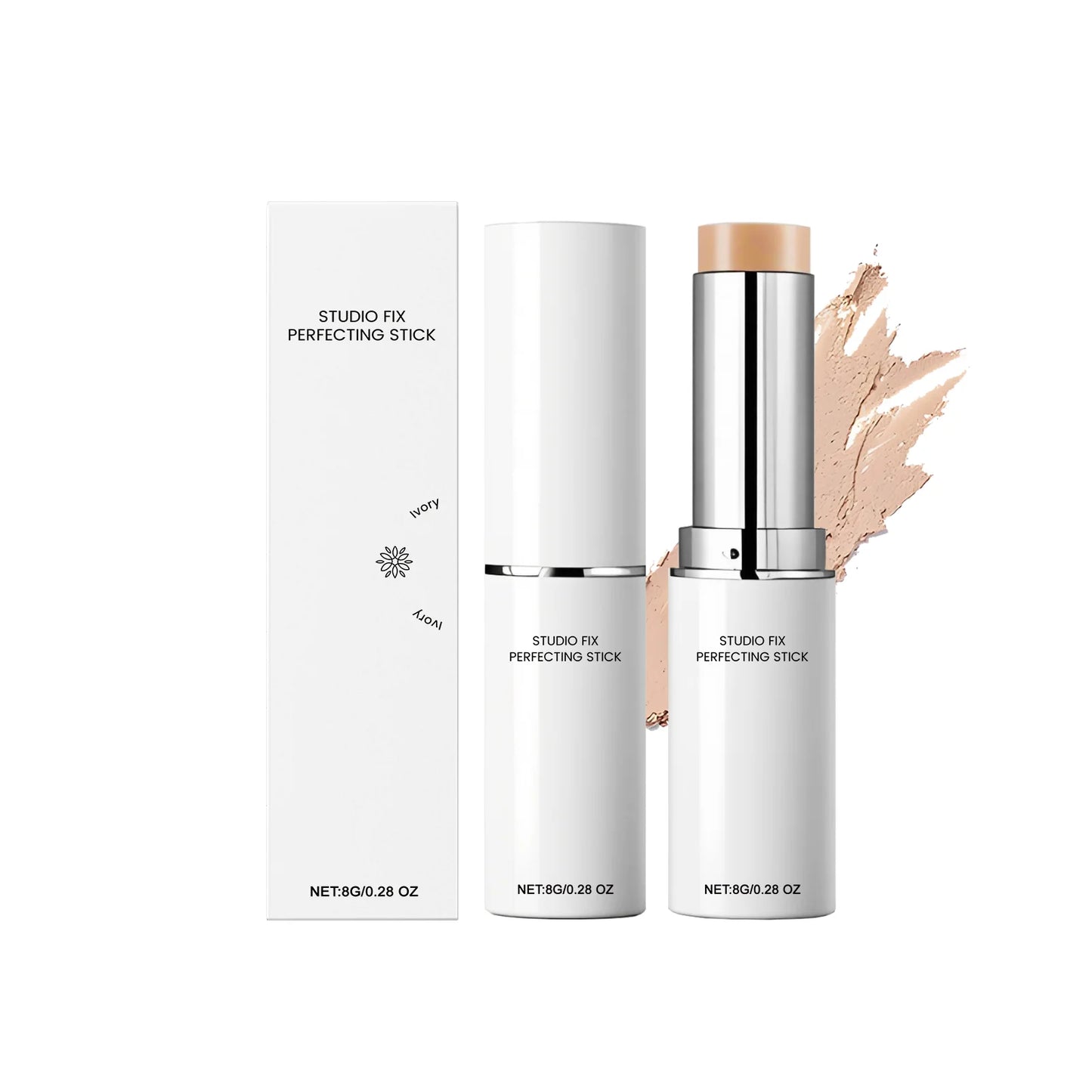 Concealer Foundation Stick Lightweight Long Lasting Waterproof Highlighter Cover Dark Circle Brightening Hydrating Face Makeup Peaceful Pleasures Health and Wellness ivory