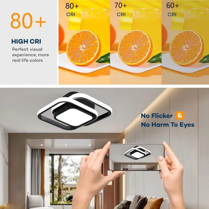 22W LED Ceiling Light – Modern Design | Living Room & Bedroom