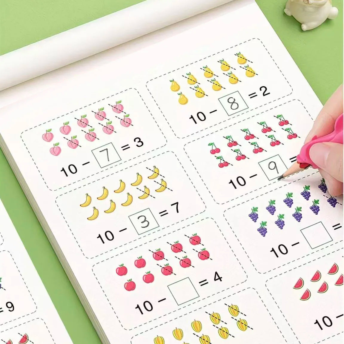 Addition Subtraction Math Workbook 60 Pages Pre-k Kindergarten