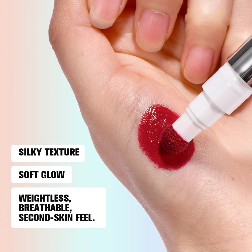 6 Colour Matte Liquid BlushEasy to apply long lasting waterproof blush sponge brush head for Cheek Blusher Makeup Peaceful Pleasures Health and Wellness