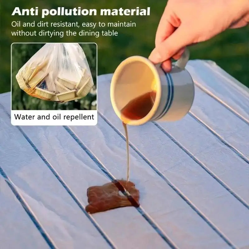 10-Pack Disposable Waterproof Table Covers – Elastic Edge