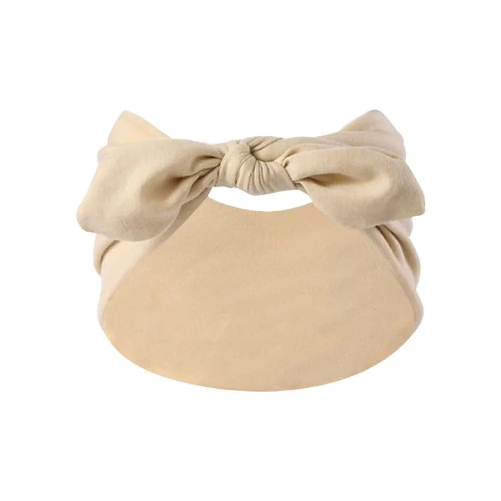 Wide Bohemian Knotted Bunny Ear Headband – Non-Slip Workout