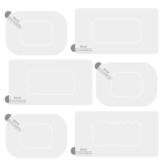 6-Pack Dashcam Windshield Electrostatic Stickers – Reusable Dashcam Windshield Sticker Peaceful Pleasures Health and Wellness